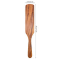 1-5pcs Slotted Spurtle Spatula Sets for Stirring  Natural Teak Kitchen Utensil Set Heat Resistant Non Stick Wood Cookware