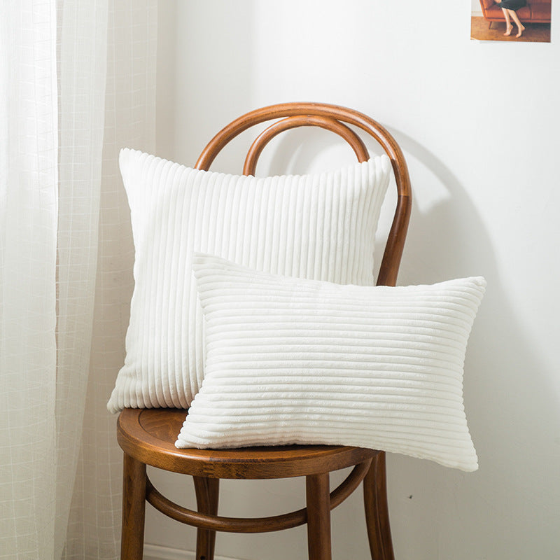 Fabric Solid Corduroy Pillowcase Cushion