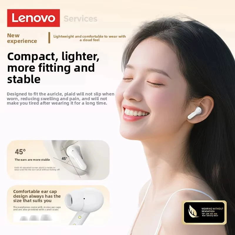 2026 Lenovo Original LE209 Wireless Earphones TWS Bluetooth 6.0 In Ear Earbuds Long Battery Life Earphones Mic Stereo ENC Noise 