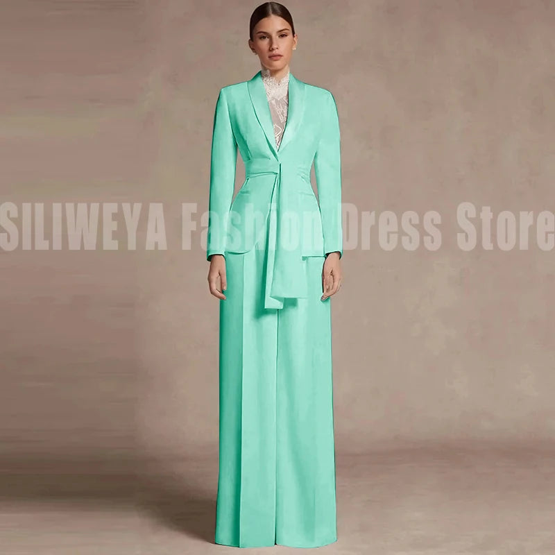Fashion Office Lady Blazer Pants Female Suit Formal White Jacket Trouser Business Work Wear 2 Piece Set Conjuntos De Mujer