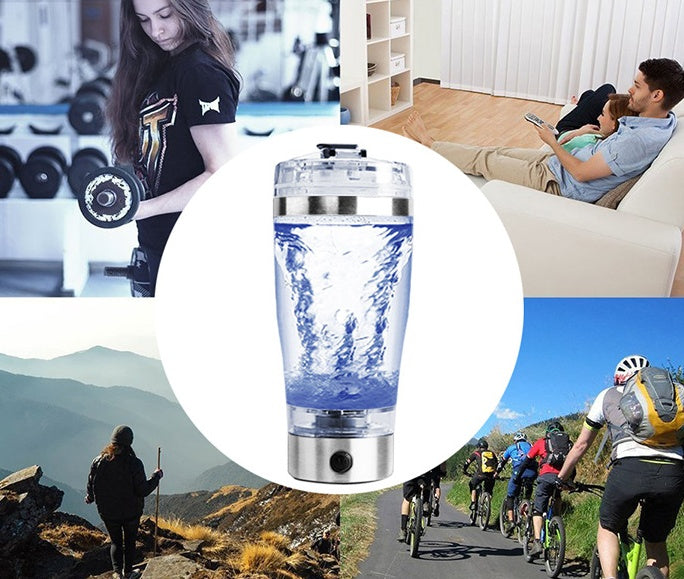 Electric Protein Shake Stirrer USB Shake Bottle Milk Coffee Blender Kettle Sports And Fitness Charging Electric Shaker Cup Creativo Usb CARGA AUTOMÁTICA taza de mezcla eléctrica taza de café leche