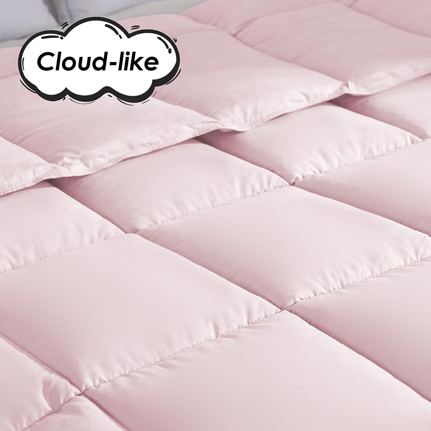 Pink Extra Large Plump Thick Duvet Enhanced Warmth Skin Friendly Comfort. Fits Single Double Beds. Luxury Hotel Grade Insert For Bedroom Use. Perfect Christmas Gift Replacement. Colchas