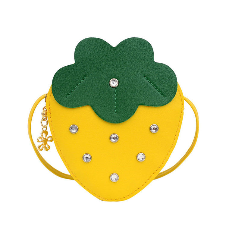 Girls Cute Strawberry Cross-body Men And Women Baby Coin Purse Decoration Bag
