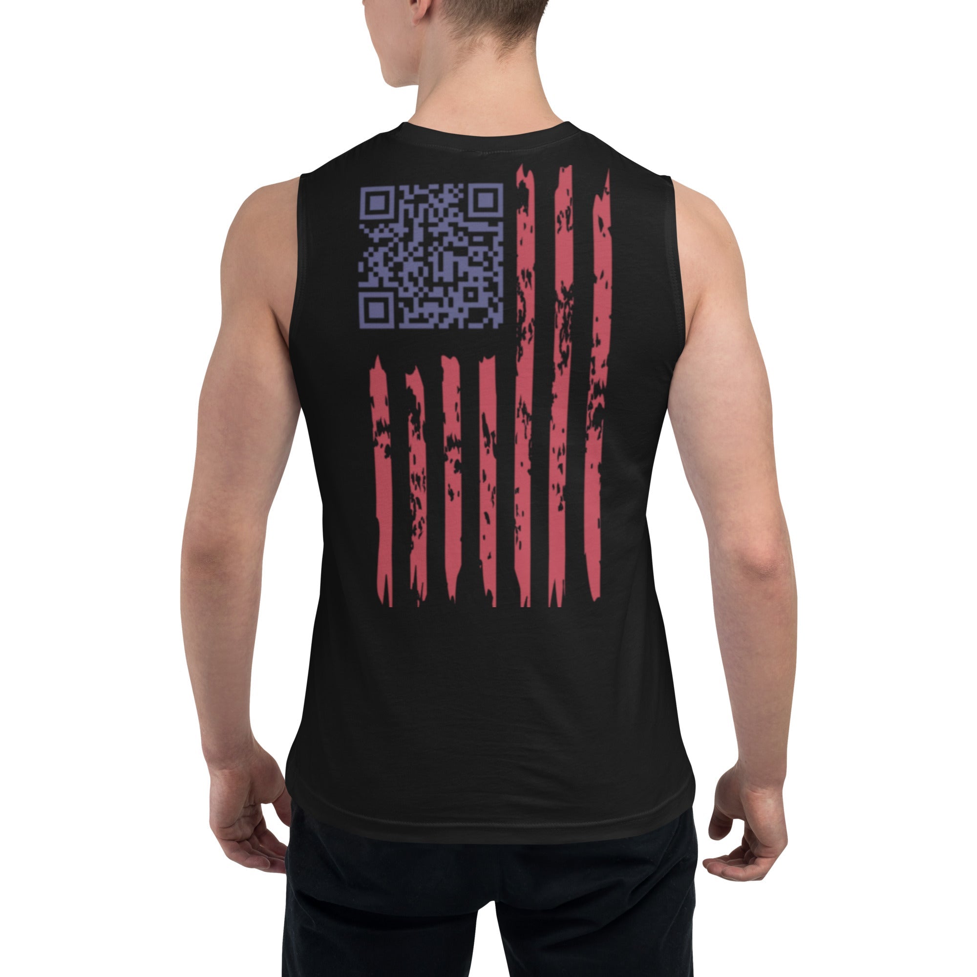 We the People easter-egg QR Code - Trump Dance - Muscle Shirt