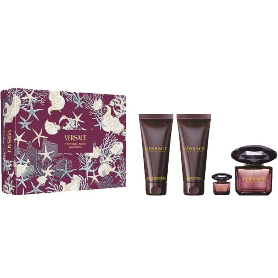 Crystal Noir By Versace For Women 4Pcs Set EDP Spray