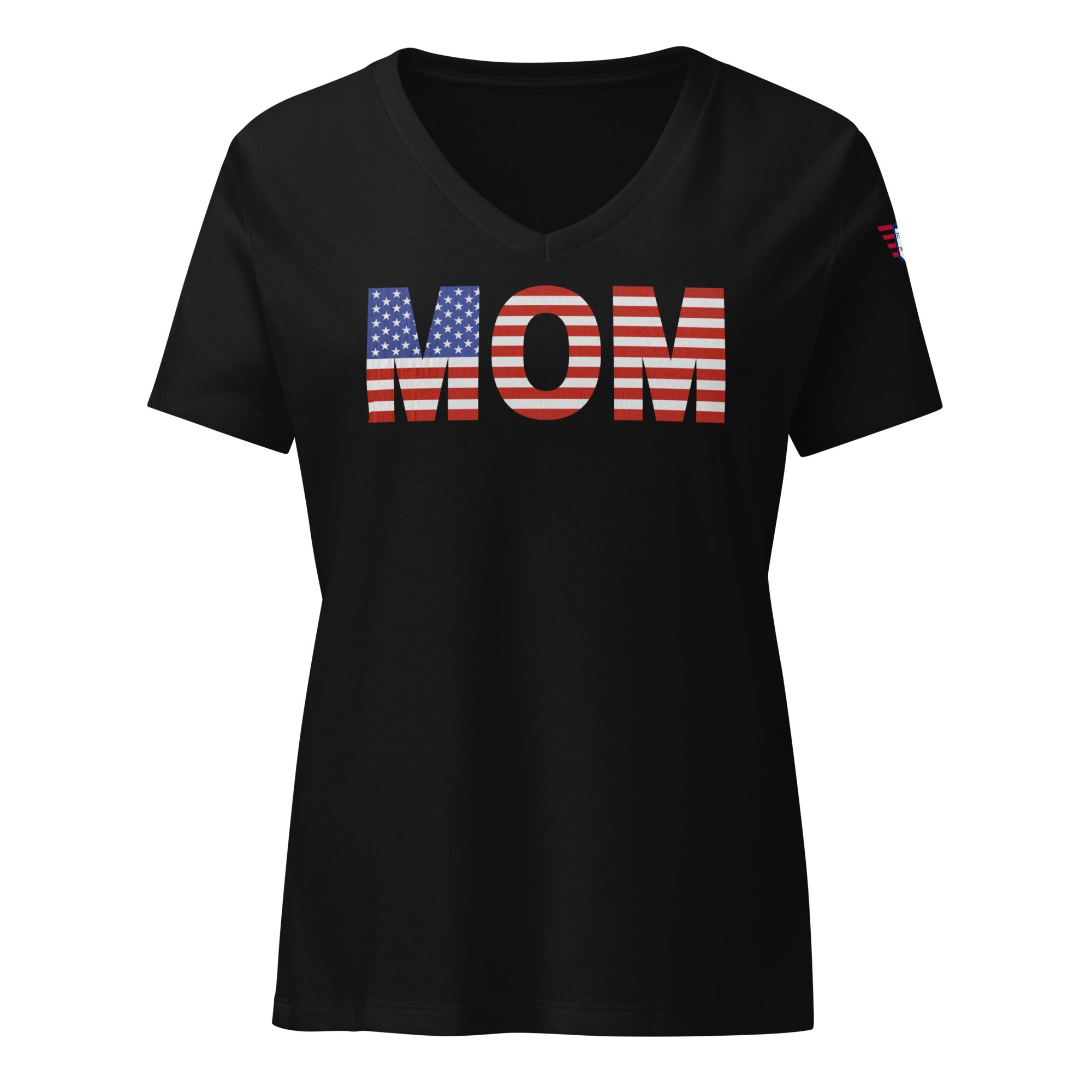 Mom USA - Women’s relaxed v-neck t-shirt